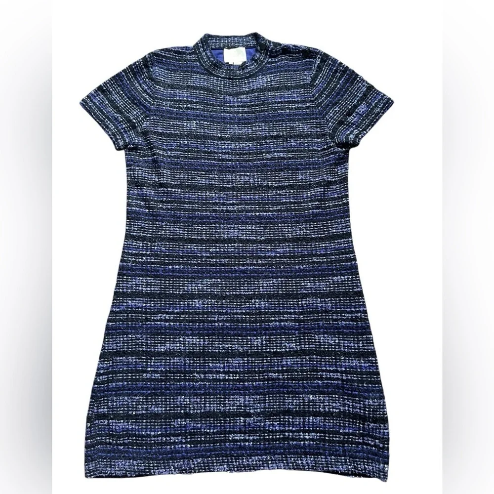 Kate Spade, Tweed Texture Knit Dress, Purple size XLarge.